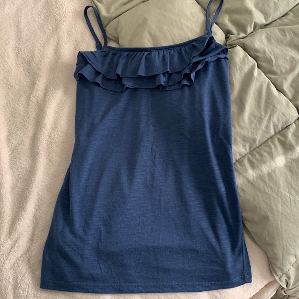 Ann Taylor LOFT Blue Tank Top